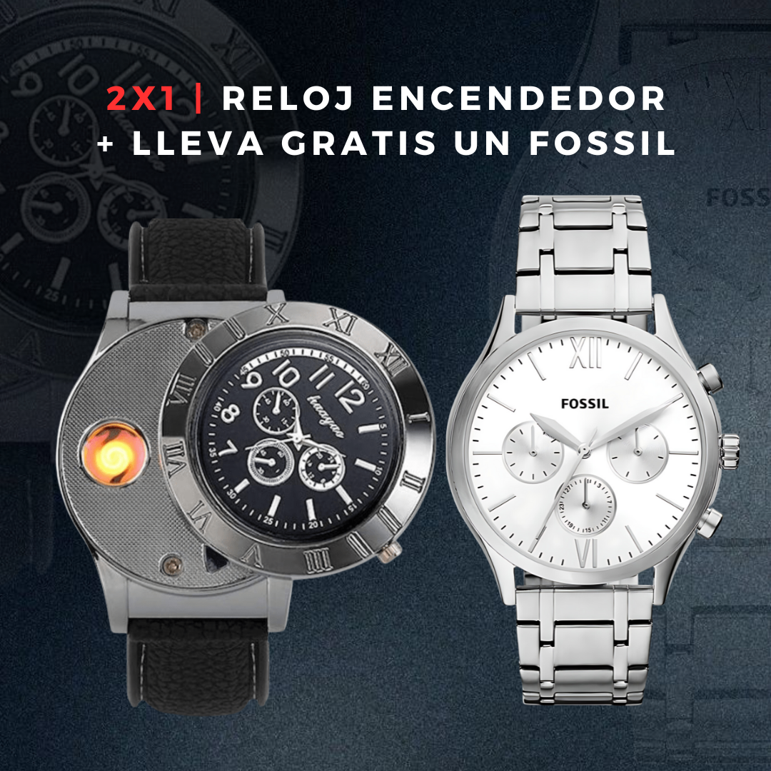 RELOJ ENCENDEDOR | LLEVA FOSSL NEUTRA DE REGALO