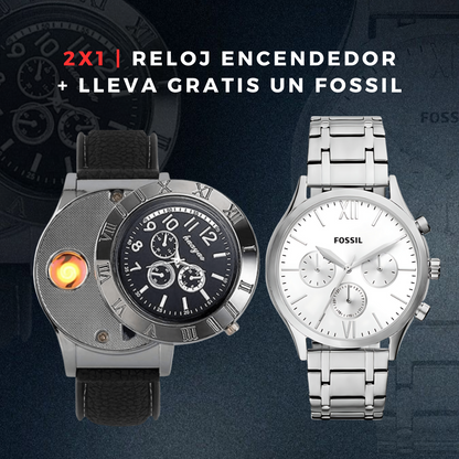 RELOJ ENCENDEDOR | LLEVA FOSSL NEUTRA DE REGALO